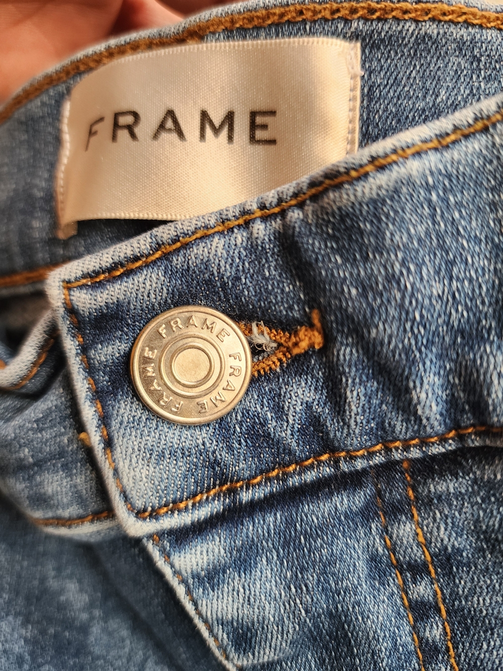 FRAME Le High Straight Long Denim Jeans Women’s Size 29 High Rise Stretch